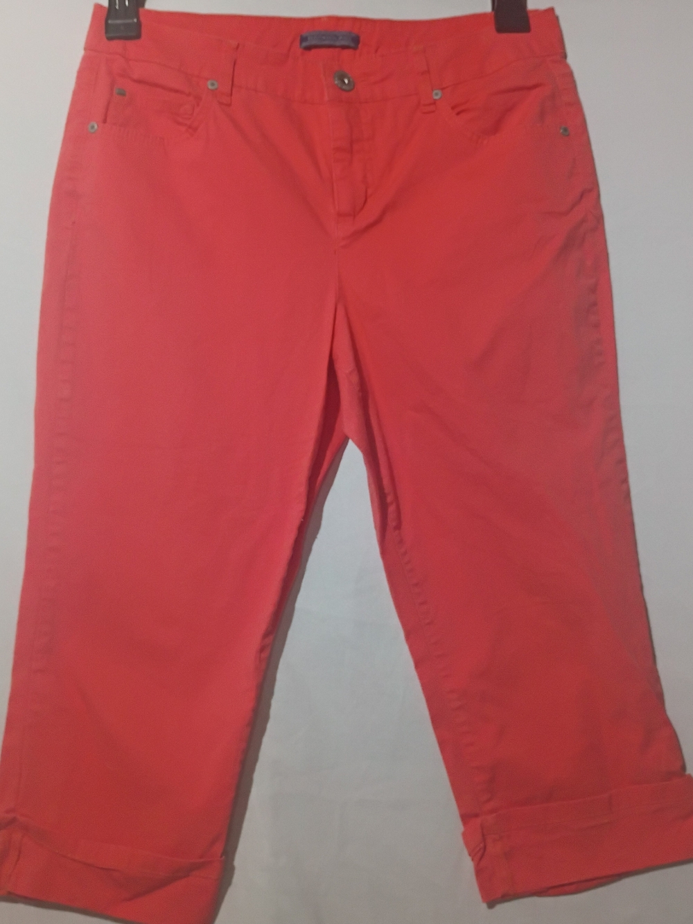 Bandolino Orange 10p Capri Flawless Stretch Pants